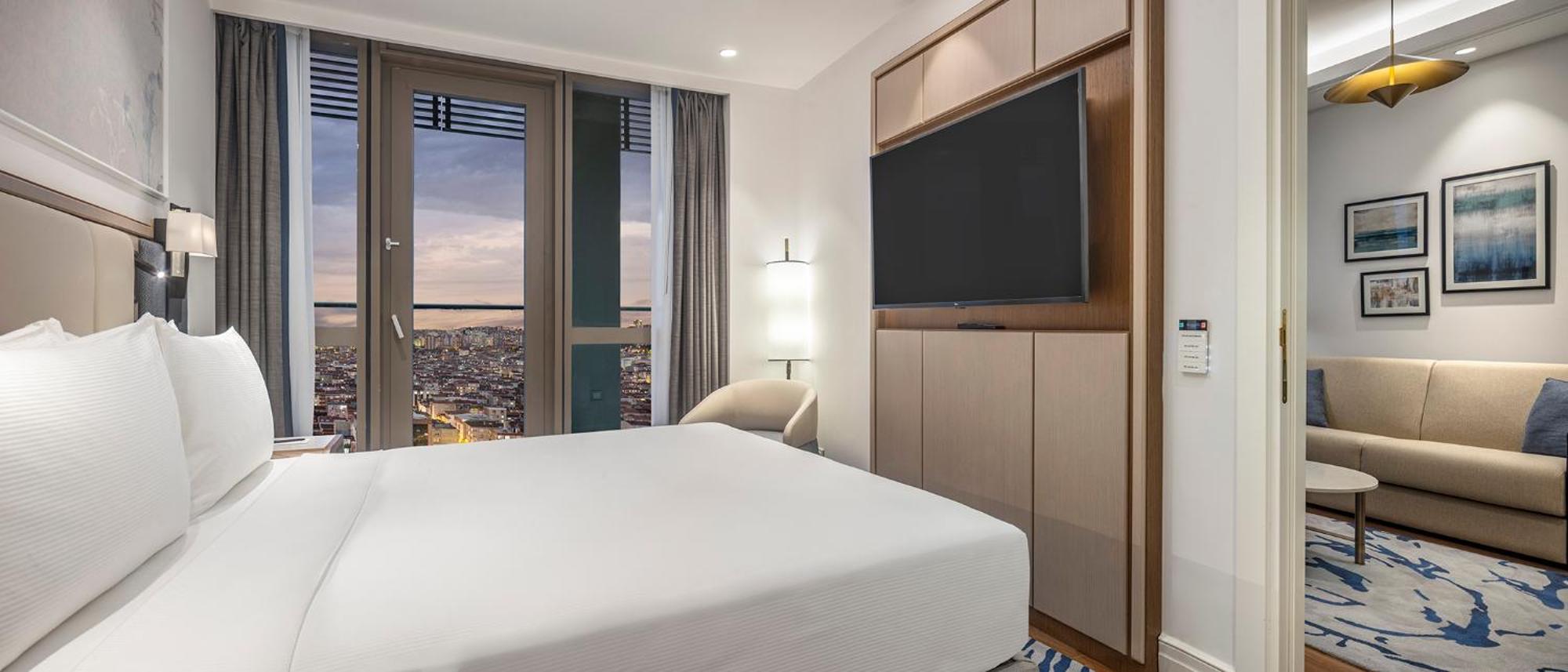 伊斯坦布尔希尔顿购物中心酒店 外观 照片 A bedroom at the hotel