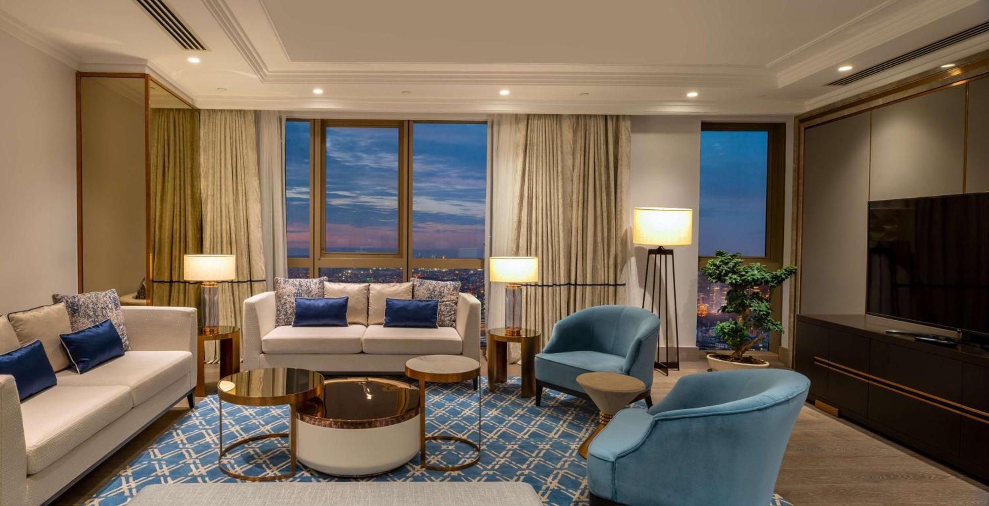 伊斯坦布尔希尔顿购物中心酒店 外观 照片 A living room at the hotel