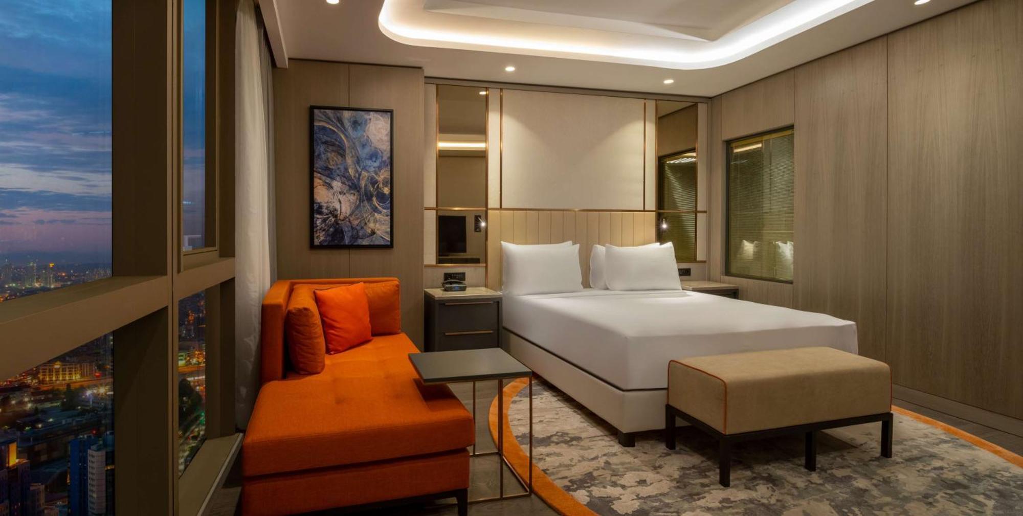 伊斯坦布尔希尔顿购物中心酒店 外观 照片 A bedroom at the hotel