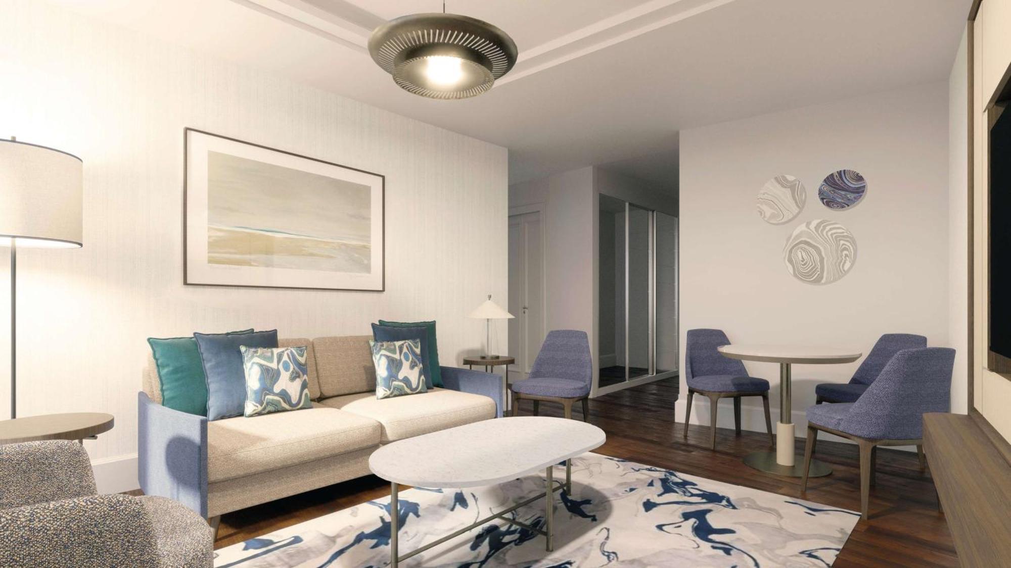 伊斯坦布尔希尔顿购物中心酒店 外观 照片 A staged living room