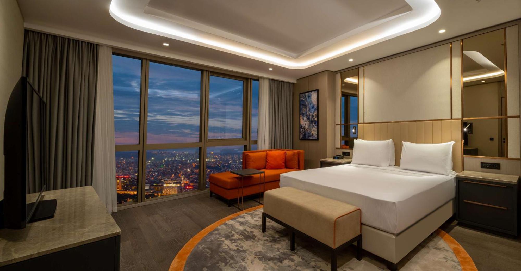 伊斯坦布尔希尔顿购物中心酒店 外观 照片 A bedroom at the hotel